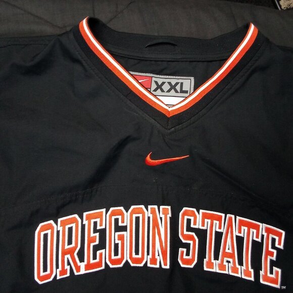 Vintage Nike Oregon State Beavers Pullover Windbreaker Jacket Mid Swoosh - Picture 1 of 8